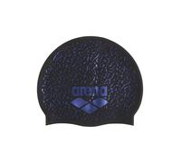 Arena Gorro de natación Unisex de Silicona Brillante para Mujeres y Hombres, Entrenamiento intensivo, Duradero, Suave, elástico, Negro/Ciruela
