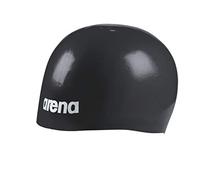 Arena Gorro de natación Unisex Moldeado Pro II USA para Adultos, cómodo, Ajustado, para Entrenamiento de Piscina y Carreras, Color Negro, Talla única
