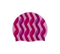 Arena HD - Gorro de natación Unisex de Silicona elástica para Adultos, Entrenamiento, Deportes acuáticos, Fitness, natación, protección contra el Cloro, para Uso frecuente, Estampado Ondulado, Talla