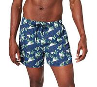 Arena M Fantasy Short Swim Trunks, Mens, Navy-White-Green, XXL