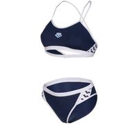Arena icons bikini cross back solid navy/white s - uk32