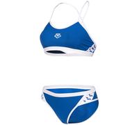 Arena icons bikini cross back solid royal/white xl - uk38