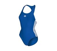 arena Icons Racer Back Bañador de Una Pieza para Mujer, Secado Rápido, Bañador Deportivo en Tejido Ecológico MaxFit Resistente al Cloro y a la Sal con Protección UV UPF 50+