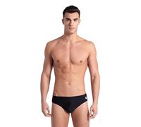 Arena Icons Solid Bañador slip para hombre, Negro/Blanco, 75