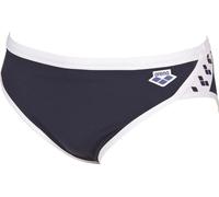 Arena icons swim brief solid navy/white s - uk32