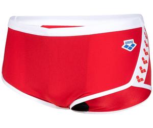 Arena icons swim low waist short solid red/white m - uk34