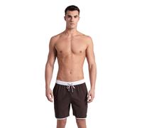Arena Icons Team Stripe Unisex Bermuda Sepia-white-calypso Coral Talla: M | Bañadores Outlet | Hombre | Naranja