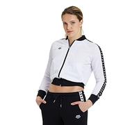Arena Icons Women's Relax Team Jacket Chaqueta, Blanco/Negro/Plateado, XS para Mujer