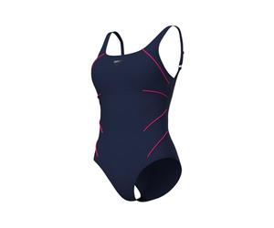 Arena Jewel Low - Bañador de una Pieza para Mujer con Copa C, Moldeador Bodylift, tecnología Power Mesh y Tejido Sensitive Fit Resistente al Cloro