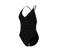 ARENA Losange Graphic Bañador Mujer, Traje de Baño en Tejido Elástico Reciclado de Secado Rápido, Bañador para Playa y Piscina con Tejido Forrado y Copas Extraíbles