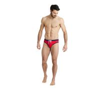Arena M Fundamentals Borders Brief Red-navy Talla: 105 | Bañadores Outlet | Hombre | Rojo