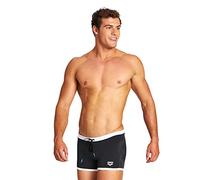 ARENA M Fundamentals Borders Short, Traje De Baño Los Hombres, Black-white, L