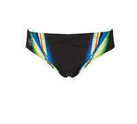 ARENA M Iridiscent Brief Slip Natación Hombre, Hombre, 001291, Nero/Lily Yellow, 80