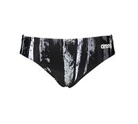 ARENA M Team Painted Stripes Brief - Bañador Slip para Hombre, Color Black/Multi Grey, Talla 75