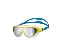 ARENA Máscara de natación unisex para niños de 6 a 12 años, gafas de natación para niñas y niños, lente de policarbonato de ajuste grande, plateado/verde suave/azul Cosmo
