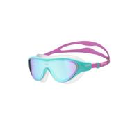 ARENA Máscara de natación unisex para niños de 6 a 12 años, gafas de natación para niñas y niños, lente de policarbonato de ajuste grande, azul/agua/violeta