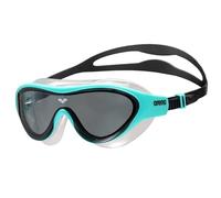 ARENA Máscara de natación unisex para niños y niñas de 6 a 12 años, lente sin espejo, perfecta para piscina de verano, humo oscuro/agua/negro