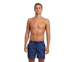 ARENA Men's Beach Boxer Allover, Swim Trunks Hombre, Navy-multi, L