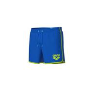 Arena Men's Big Logo Borders Beach Short Playa, Blue China-Artic Lime, XXL