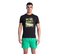 Arena Men's T-shirt Solid Cotton Black-we Are Planet Water Talla: XL | Camisetas con Decoración Impresa Outlet | Hombre | Negro