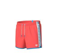Arena Men's Team Stripe Beach Short Playa, Calypso Coral-Turquoise-White, XL