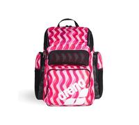 Arena Mochila One Go para Nadadores, Atletas, Deportes, Gimnasio, Multideporte, Mochila de día, Equipo de Entrenamiento, Bolsa de natación para Hombres y Mujeres, 45 litros, Estampado de Ondas de
