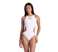 Arena One Big Logo Bañador de Una Pieza para Mujer, Bañador Deportivo de Secado Rápido y Tejido Arena MaxLife Eco, Resistente al Cloro y Protección UPF 50+ UV