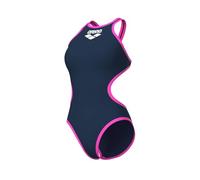 ARENA One Big Logo Traje de Baño de una Pieza para Mujer, Traje de Baño de Secado Rápido, Ropa de Baño Deportiva en Tejido MaxLife Eco con Máxima Resistencia al Cloro y Protección UV UPF 50+