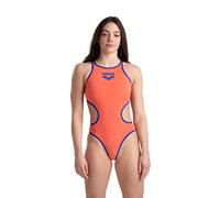 ARENA One Biglogo - Floreale Neon Blue - Maillot Natation Femme 1 piece 34