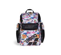Arena One Go - Mochila Deportiva para Nadadores, Atletas, Gimnasio, Multideporte, Equipo de Entrenamiento, Bolsa de natación para Hombres y Mujeres, 45 litros, Collage