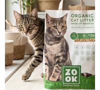 Arena para Gatos 100% orgánica y Biodegradable de bambú (10L)