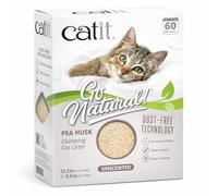 Arena para Gatos Aglomerante de Cascara de Guisante Go Natural, Sin Aroma