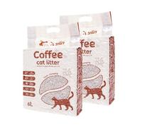 Arena para Gatos Café ecológico Vegetal Arena Natural Aglomerante (Coffee-12L)