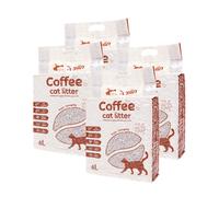 Arena para gatos de Tofu con cafe ecológico vegetal lecho Libre de polvo arena natural aglomerante