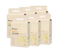 Arena para Gatos de Tofu con Maíz Natural Aglutinante Rápida Sin Polvo Control de Olores Biodegradable y Segura Arena Ecológica para Gato Absorción Fuerte (36L)