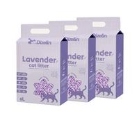 Arena para Gatos deTofu ecológico Vegetal Arena Natural Aglomerante (Lavender-18L)