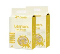Arena para Gatos deTofu ecológico Vegetal Arena Natural Aglomerante (Lemon-12L)
