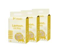Arena para Gatos deTofu ecológico Vegetal Arena Natural Aglomerante (Lemon-18L)