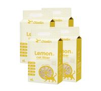 Arena para Gatos deTofu ecológico Vegetal Arena Natural Aglomerante (Lemon-24L)