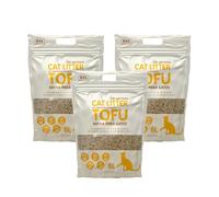 Arena para Gatos deTofu ecológico Vegetal Arena Natural Aglomerante (Tofu 18L)