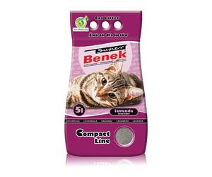 Arena para gatos Super Benek Compact Lavanda 5 L