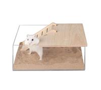 Arena pequeña para mascotas para baño de hámster, jaula para mascotas, caja de arena para ardillas, conejillos de indias, inodoro pequeño
