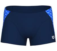 Arena performance monogram short navy/blue multi s - uk32
