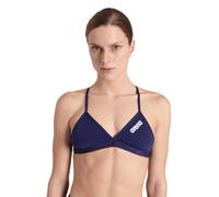 Arena Performance Team Solid Top Bikini, Bañador Deportivo de Mujer para Piscina, Bañador de Secado Rápido en Tejido Arena Maxfit Eco, Resistencia al Cloro y al Salitre, Protección UV UPF 50+