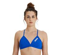 ARENA Performance Team Top Bikini Deportivo para Mujer, Bañador de Secado Rápido, Tejido Maxfit Eco Resistente al Cloro, Protección UV, Tejido Frontal Forrado
