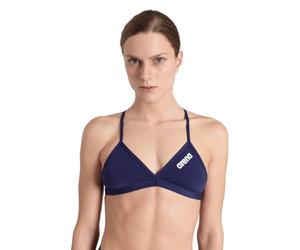 ARENA Performance Team Top Bikini Deportivo para Mujer, Bañador de Secado Rápido, Tejido Maxfit Eco Resistente al Cloro, Protección UV, Tejido Frontal Forrado
