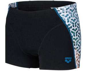 Arena planet water swim shorts black/white multi s - uk32