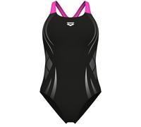 Bañador de natación arena poseidonia mujer negro/rosa 40