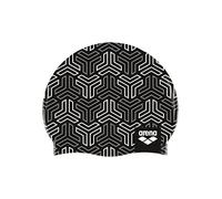 Arena Print 2 - Gorro de natación Unisex de Silicona para Adultos, Mujeres y Hombres, Entrenamiento intensivo, cómodo, Antideslizante, Sombrero de natación de Pelo Largo, X