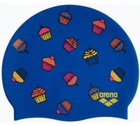 Arena print 2 silicone cap cupcakes azul